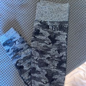Gymshark Camo Seamless Leggings Black